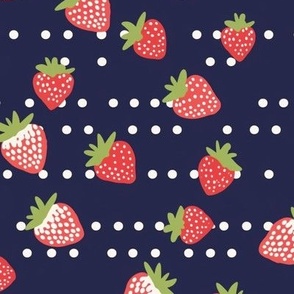 Strawberries and Polk Dots