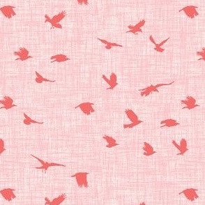 Flying Ravens - Pink, Coral