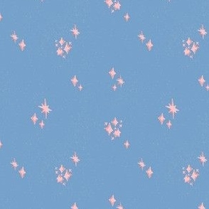 Sparkling Stars - Blue, Pink, Sky, Celestial, Sparkle