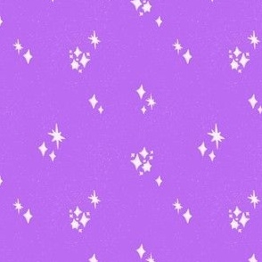 Sparkling Stars - Purple, Sky, Celestial, Sparkle