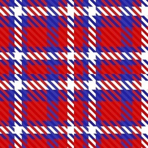 Red White and Blue Plaid