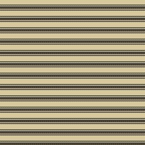 Ticking stripe .25 stripes on horizontal black and beige 2086-71