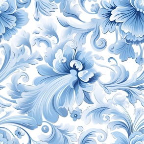 Elegant_Victorian_Monochrome_Cerulean Blue_Florals ATL_1315