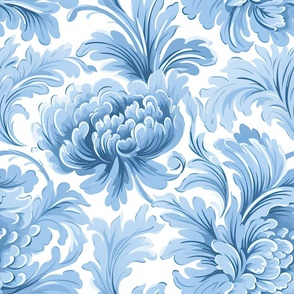 Elegant_Victorian_Cerulean Blue_White_ Chrysanthemum ATL_1316
