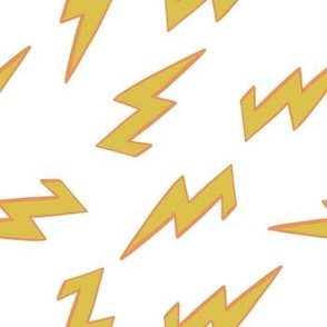 Lightning Bolt on White