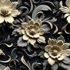3D_Elegant_Ivory_Full Bloom_Flowers ATL_1330