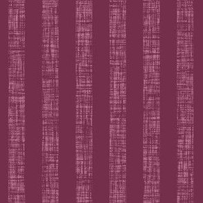 Linen Stripes - Plum Purple - Texture