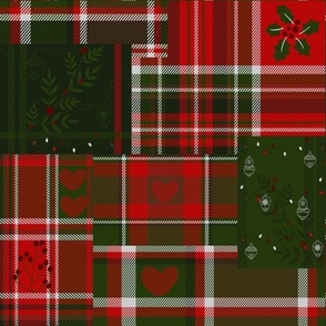 Christmas Scottish Plaid Swatches