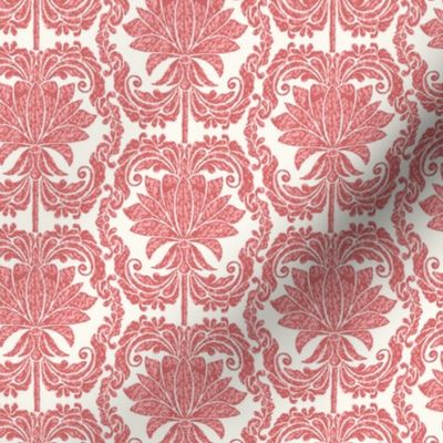 Lotus Bloom Damask: A Victorian Spiral Symphony - Small Scale 