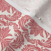 Lotus Bloom Damask: A Victorian Spiral Symphony - Small Scale 