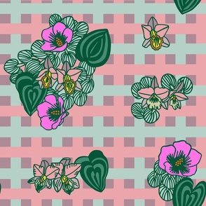 endless pink plaid orchid