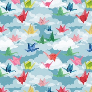 Origami Birds Amongst the Clouds-Small scale