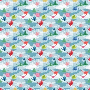 Origami Birds Amongst the Clouds-Tiny scale