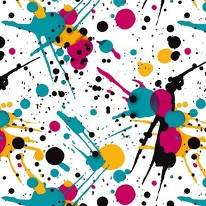 Pop Art Paint Splash dots splat