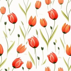 Tulips floral pattern