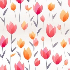 tulips floral pattern