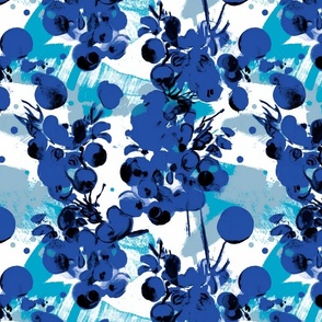 pop art blueberries 