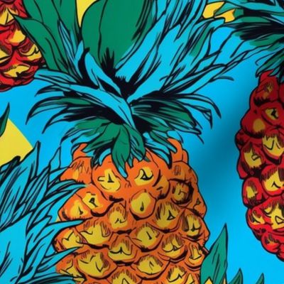 pop art pineapple 