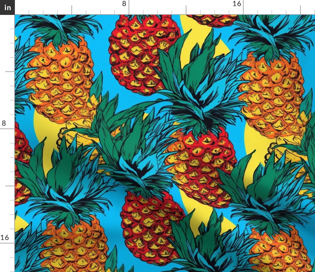 pop art pineapple 