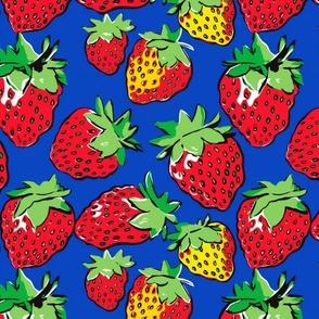 pop art strawberries dreams