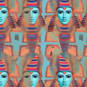 pop art pharaoh king tutankahten