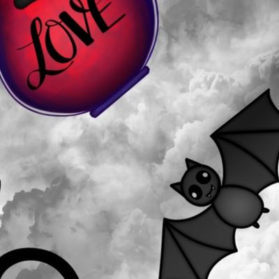 Love Potion Whimsigothic Wallpaper-by L