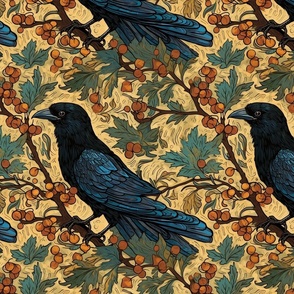 crow corvid raven blackbird inspired by Vincent Van Gogh