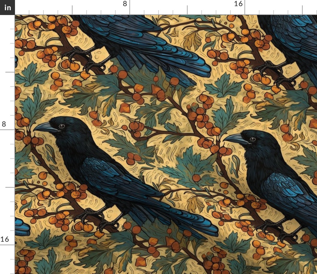 crow corvid raven blackbird inspired by Vincent Van Gogh