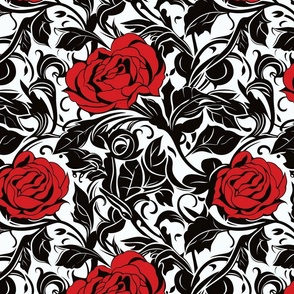 victorian roses inspired by aubrey beardsley
