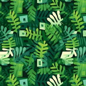 cubism of the ferns