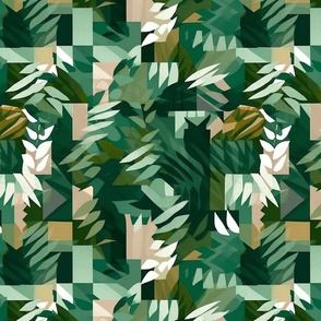 cubism ferns of the wild
