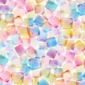 Colorful Candy Cube Abstract on Cream - small 