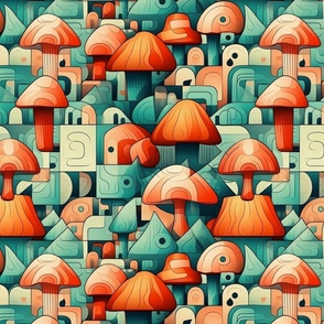 cubism mushroom 
