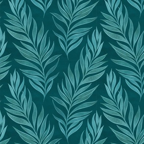 Secret garden on teal /M/