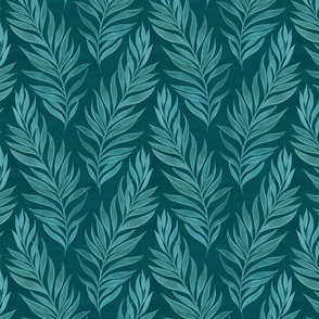 Secret garden on teal /s/