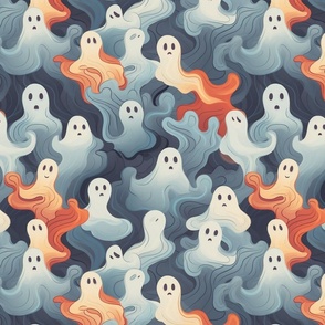 orange and grey ghosts