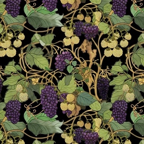 blackberry vines inspired by gustav klimt