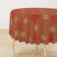 Ikat Fuschia Snow - Large