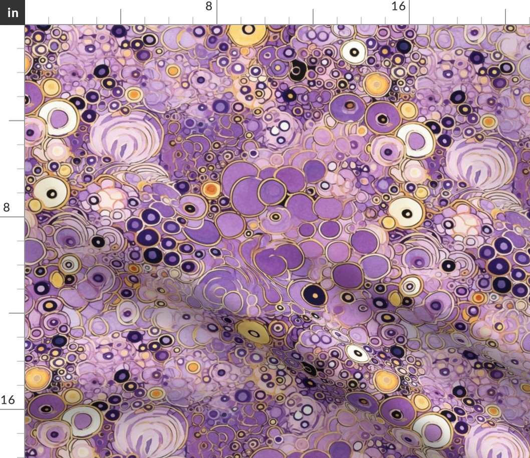 lavender garden inspired by gustav klimt