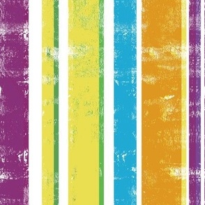 Textured Stripes in Yellow, Orange, Blue, Green, Magenta