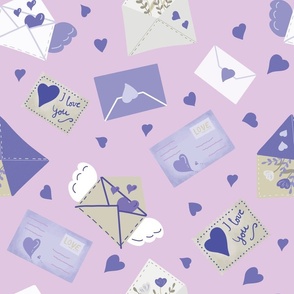 Purple Love cards