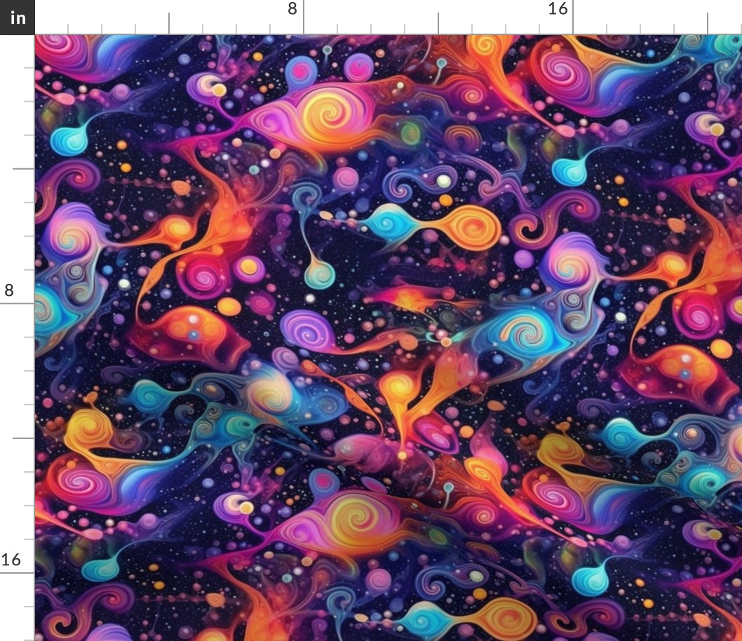 psychedelic neon nebula 