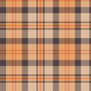 Light Coral Earth Colorful Busy Fall Autumnal Plaid