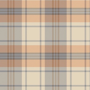 Light Fallen Leaves Traditional Preppy Fall Autumnal Plaid