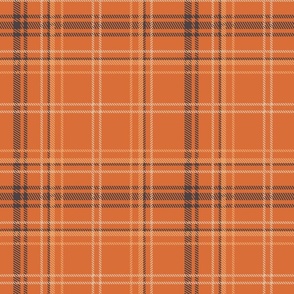 Coral Earth Simple Preppy Fall Autumnal Plaid
