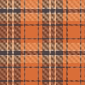 Coral Earth Traditional Preppy Fall Autumnal Plaid