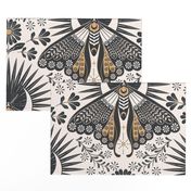 Whimsigothic moth wallpaper 24"