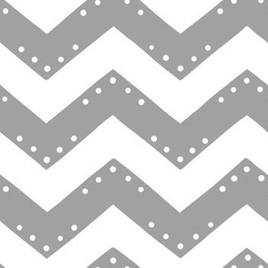 Festive zigzag gray and white