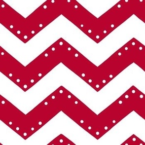 Festive zigzag in red and white