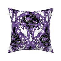 whimsigothic witchcraft purple gothic wallpaper